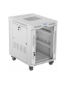 LANBERG free standing rack 19inch cabinet 15U 600x800 glass door LCD flat pack Kolor: CZARNY - nr 17
