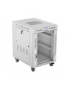 LANBERG free standing rack 19inch cabinet 15U 600x800 glass door LCD flat pack Kolor: CZARNY - nr 1