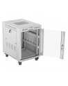 LANBERG free standing rack 19inch cabinet 15U 600x800 glass door LCD flat pack Kolor: CZARNY - nr 7