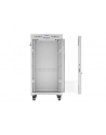 LANBERG szafa Rack stojąca 19/22U 600x800 szara drzwi szklane LCD flat pack V2 - nr 16