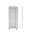 LANBERG szafa stojąca 19/42U 800x1000 drzwi szklane LCD flat pack szara V2 - nr 6