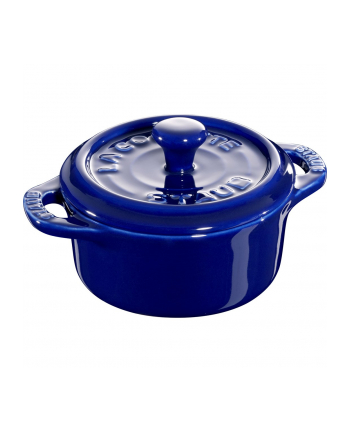 Staub Mini Cocotte Okrągły - 200 ml, Niebieski