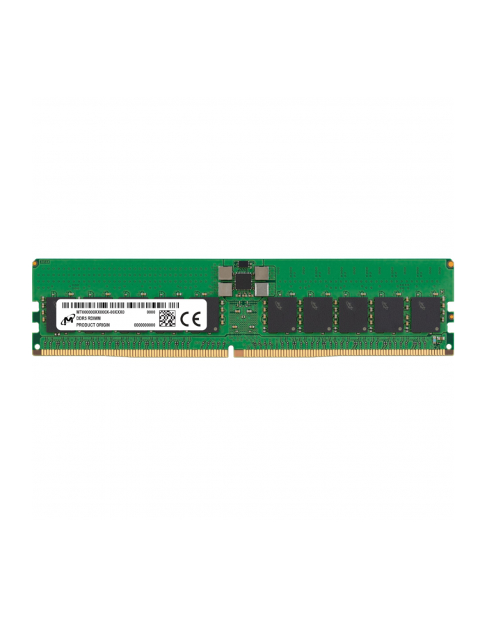 Micron RDIMM 32GB DDR5 2Rx8 5600MHz PC5-44800 ECC REGISTERED MTC20F2085S1RC56BR główny