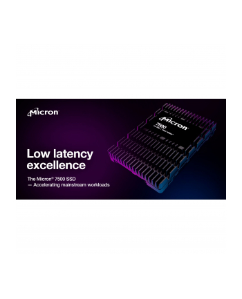 Dysk SSD Micron 7500 PRO 192TB U3 (15mm) NVMe Gen4 MTFDKCC1T9TGP-1BK1DABYYR (DWPD 1) TCG nr 1