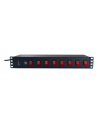 techly Listwa Rack 19 15U, 8x gniazdo UNEL tył, 8x wyłącznik przód - nr 18