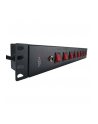techly Listwa Rack 19 15U, 8x gniazdo UNEL tył, 8x wyłącznik przód - nr 8