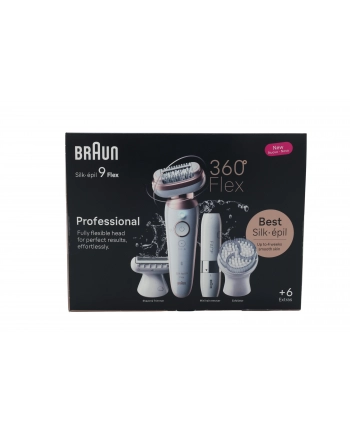 Braun Silk-épil 9 Flex 9-360 3D Głowica: 40 pęset | Liczba prędkości:| Rodzaj zasilania: Akumulatorowe | Dodatkowe funkcje:| Kolor: