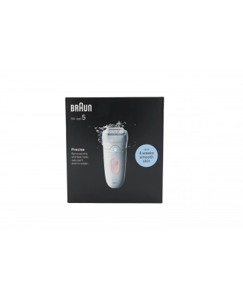 Braun Silk-épil 5 5-000 biało-różowy Głowica:pęset | Liczba prędkości:| Rodzaj zasilania: Akumulatorowe | Dodatkowe funkcje:| Kolor: