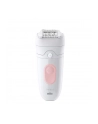 Braun Silk-épil 5 5-000 biało-różowy Głowica:pęset | Liczba prędkości:| Rodzaj zasilania: Akumulatorowe | Dodatkowe funkcje:| Kolor: - nr 13