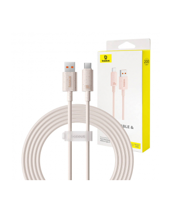 Baseus USB do USB-C Habitat Series 100W, 2m (różowy) nr 1