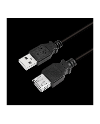 LogiLink USB 5.0m czarny przedłużacz LogiLink USB 2.0 5.0m M/F czarny