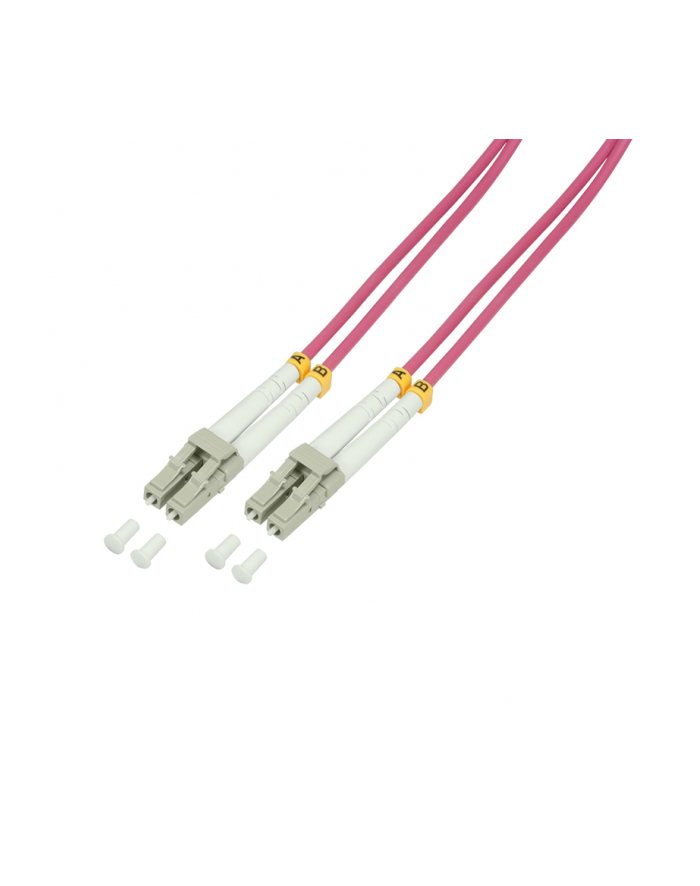 LogiLink światłowód OM4 LC-LC 0.5m fioletowy światłowód LogiLink duplex OM4, 50/125µ, LC-LC, 0.5m fioletowy główny