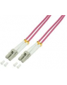 LogiLink światłowód OM4 LC-LC 2.0m fioletowy światłowód LogiLink duplex OM4, 50/125µ, LC-LC, 2.0m fioletowy - nr 2