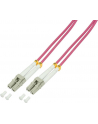 LogiLink światłowód OM4 LC-LC 2.0m fioletowy światłowód LogiLink duplex OM4, 50/125µ, LC-LC, 2.0m fioletowy - nr 3