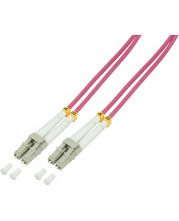 LogiLink światłowód OM4 LC-LC 2.0m fioletowy światłowód LogiLink duplex OM4, 50/125µ, LC-LC, 2.0m fioletowy