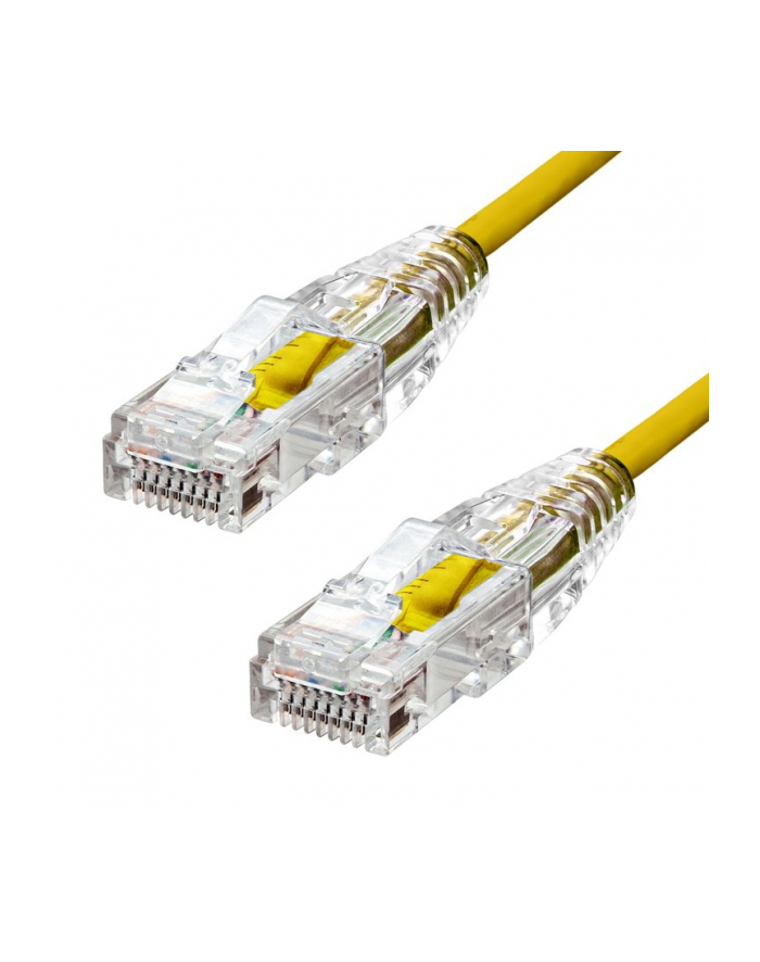 ProXtend Ultra Slim CAT6A U/UTP CU LSZH Ethernet Cable Yellow 2m główny