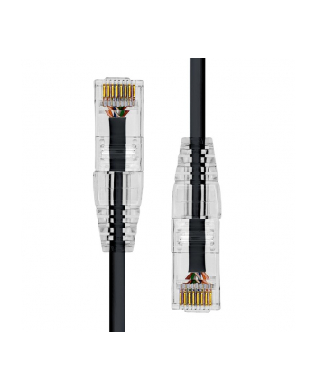 ProXtend Ultra Slim CAT6 U/UTP CU LSZH Ethernet Cable Black 75cm