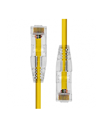 ProXtend Ultra Slim CAT6 U/UTP CU LSZH Ethernet Cable Yellow 3m