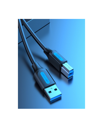 Vention USB 3.0 A do USB-B, do drukarki, 3m Kabel USB 3.0 A - USB-B