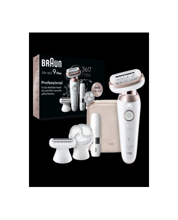 Braun Silk-épil 9 Flex 9-360 3D Głowica: 40 pęset | Liczba prędkości:| Rodzaj zasilania: Akumulatorowe | Dodatkowe funkcje:| Kolor: