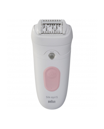 Braun Silk-épil 5 5-000 biało-różowy Głowica:pęset | Liczba prędkości:| Rodzaj zasilania: Akumulatorowe | Dodatkowe funkcje:| Kolor: