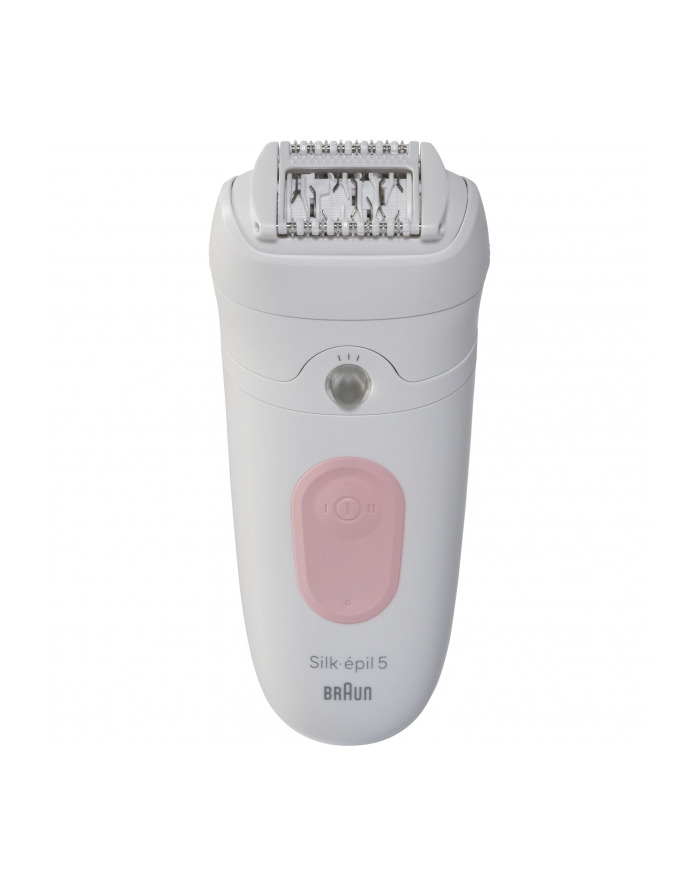 Braun Silk-épil 5 5-000 biało-różowy Głowica:pęset | Liczba prędkości:| Rodzaj zasilania: Akumulatorowe | Dodatkowe funkcje:| Kolor: główny