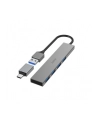 Hama Hub Premium Ultra Slim USB 3.2 + Adapter USB-C 4xUSB-A 5 Gbit/s (200141) - nr 2