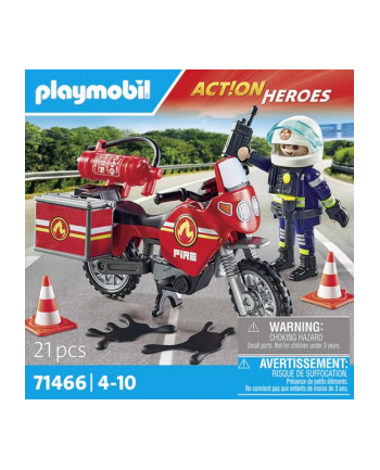 Playmobil 71466 Motocykl Straży Pożarnej Z Akcesoriami