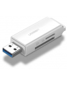 Ugreen CM104 SD/microSD USB 3.0 biały - nr 1