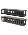 Techly Organizer kabli 2U do szaf rack 19 z pokrywą, czarny (ICASECABLEFR2) - nr 1