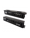 Techly Organizer kabli 2U do szaf rack 19 z pokrywą, czarny (ICASECABLEFR2) - nr 3