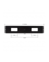 Techly Organizer kabli 2U do szaf rack 19 z pokrywą, czarny (ICASECABLEFR2) - nr 6
