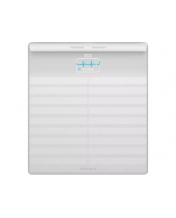 Withings Body Scan zaawansowana waga 6-kanałowe EKG, tętno, analiza składu masy ciała biała