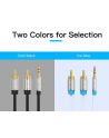 Vention Kabel Audio 3.5Mm Męski -> 2Rca 1M Czarny (BCFBF) - nr 15