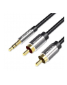 Vention Kabel Audio 3.5Mm Męski -> 2Rca 1M Czarny (BCFBF) - nr 6