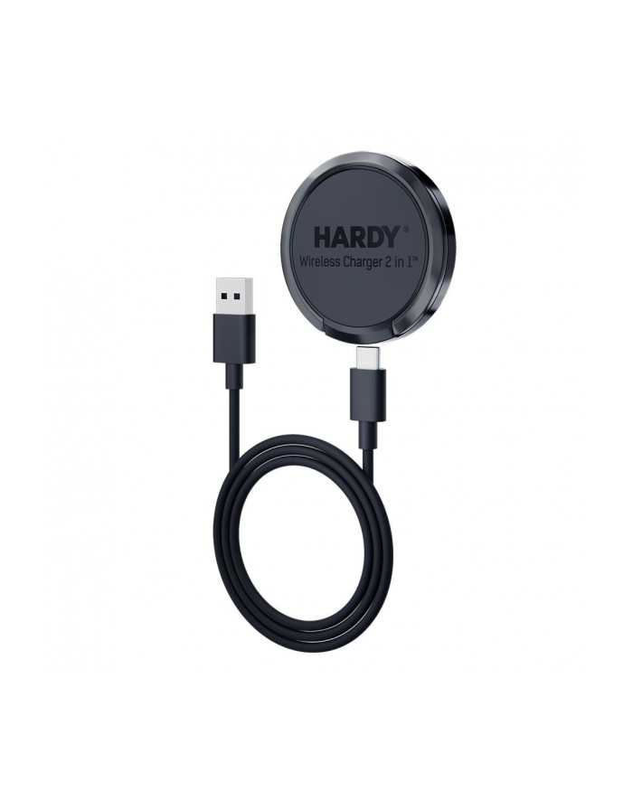 3mk Hardy Wireless Charger 2in1 15W czarna główny