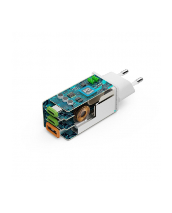 Hama ładowarka sieciowa mini GaN 65W PD/QC 2x USB-C, 1x USB-A biała ładowarka sieciowa | USB-C/USB-A | Power Delivery/Quick Charge | 65W | biała nr 2