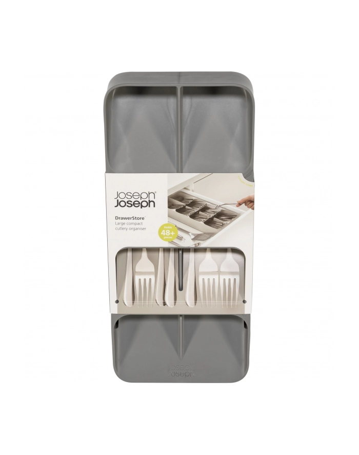 JOSEPH JOSEPH DrawerStore 39,5 x 22 cm szary - organizer / wkład do szuflady na sztućce plastikowy główny