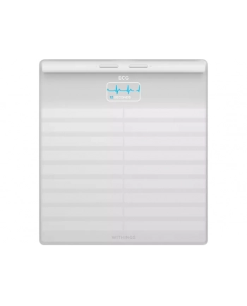 Withings Body Scan zaawansowana waga 6-kanałowe EKG, tętno, analiza składu masy ciała biała