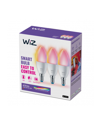 WiZ Żarówka E14 C37 4,9 W (40 W), kolorowe światło, 3 szt. (929002448833)