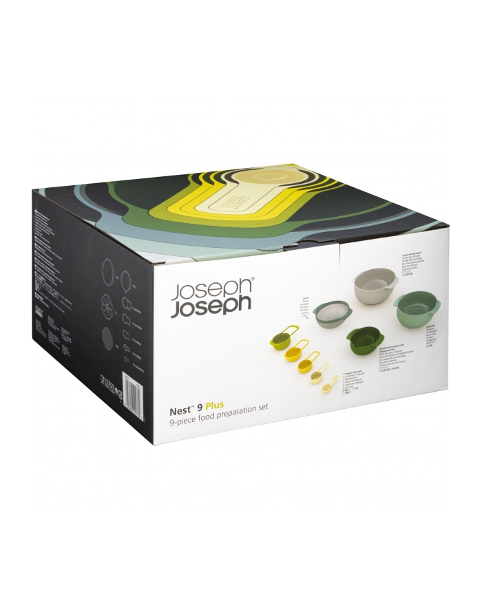 Joseph Joseph Nest 9 Opal 40076 Wymiary [cm]: 32 x 27 x 14.5 | Materiał: polipropylen, silikon | Kolor: wielokolorowy| Mycie w zmywarce: tak główny