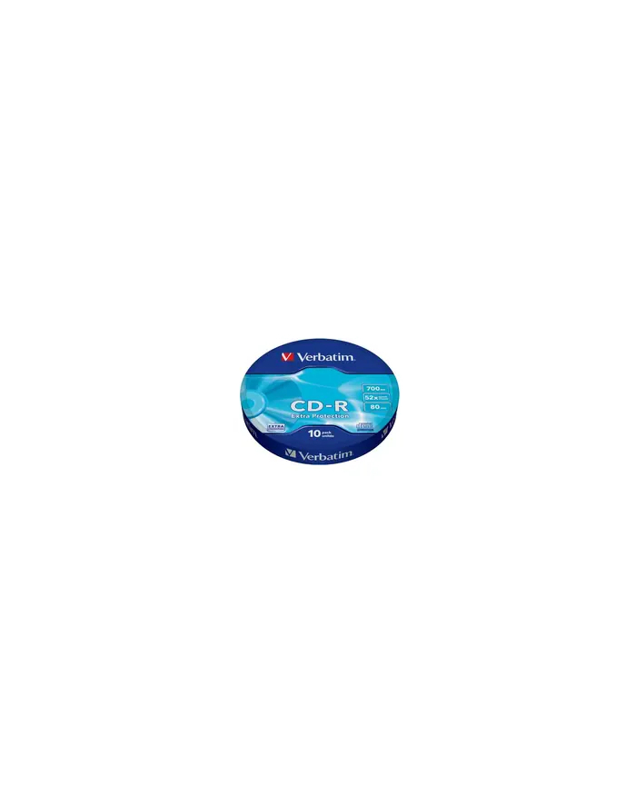 CD-R Verbatim Extra Pczerwony Wrap 10szt CD-R, 700MB, 52x, Extra Pczerwonyection, foliowy szpindel 10 szt główny