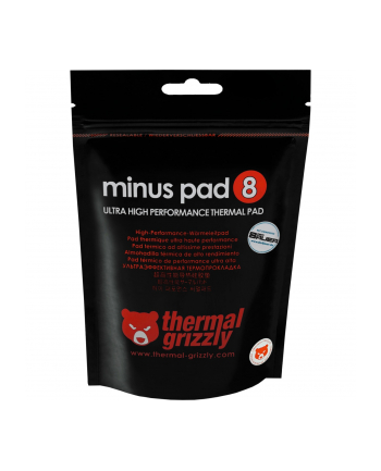 Thermal Grizzly Minus Pad 8 - 120 × 20 × 1,0 mm przewodność cieplna: 8 W/(m·K) | zakres temperatur: -100 do +200 °C nr 1