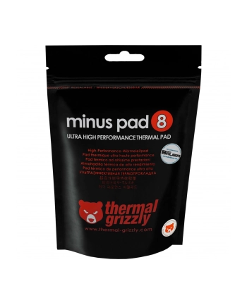 Thermal Grizzly Minus Pad 8 - 120 × 20 × 1,0 mm przewodność cieplna: 8 W/(m·K) | zakres temperatur: -100 do +200 °C