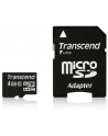 Transcend karta pamięci Micro SDHC 4GB Class 10 + adapter - nr 19