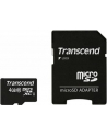 Transcend karta pamięci Micro SDHC 4GB Class 10 + adapter - nr 38