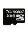Transcend karta pamięci Micro SDHC 4GB Class 10 + adapter - nr 17