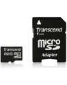 Transcend karta pamięci Micro SDHC 4GB Class 10 + adapter - nr 39