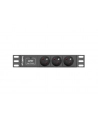 Lanberg listwa zasilająca PDU 3 gniazda 2.0m Listwa zabezpieczająca Lanberg Rack PDU 10'' 3 gniazda PL 2.0m 1U 10A czarna C14 - nr 3