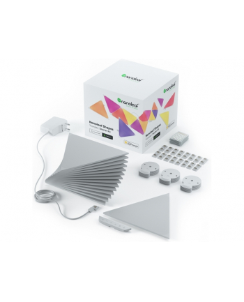 Nanoleaf Shapes Triangles Starter Kit 15 trójkąty 15 szt. nowszy model z łącznikami(kontroler w zestawie + moduł rythm) nr 1